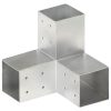 Post Connector Y Shape Galvanised Metal 81x81 Mm -Room Post Connector Y Shape Galvanised Metal 81x81 mm 450990 0