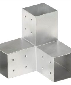 Post Connector Y Shape Galvanised Metal 81x81 Mm