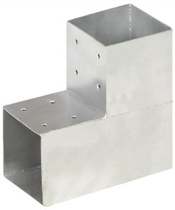 Post Connectors 4 Pcs L Shape Galvanised Metal 101x101 Mm 3 Post Connectors 4 Pcs L Shape Galvanised Metal 101x101 Mm -Room Post Connectors 4 pcs L Shape Galvanised Metal 101x101 mm 440392 1