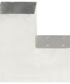 Post Connectors 4 Pcs L Shape Galvanised Metal 101x101 Mm 4 Post Connectors 4 Pcs L Shape Galvanised Metal 101x101 Mm -Room Post Connectors 4 pcs L Shape Galvanised Metal 101x101 mm 440392 2