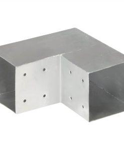 Post Connectors 4 Pcs L Shape Galvanised Metal 101x101 Mm 5 Post Connectors 4 Pcs L Shape Galvanised Metal 101x101 Mm -Room Post Connectors 4 pcs L Shape Galvanised Metal 101x101 mm 440392 3