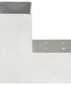 Post Connectors 4 Pcs L Shape Galvanised Metal 81x81 Mm 4 Post Connectors 4 Pcs L Shape Galvanised Metal 81x81 Mm -Room Post Connectors 4 pcs L Shape Galvanised Metal 81x81 mm 451033 2