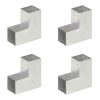 Post Connectors 4 Pcs L Shape Galvanised Metal 91x91 Mm 2 Post Connectors 4 Pcs L Shape Galvanised Metal 91x91 Mm -Room Post Connectors 4 pcs L Shape Galvanised Metal 91x91 mm 439483 0