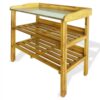 Potting Bench With 2 Shelves Solid Acacia Wood And Zinc 1 Potting Bench With 2 Shelves Solid Acacia Wood And Zinc -Room Potting Bench with 2 Shelves Solid Acacia Wood and Zinc 492746 0
