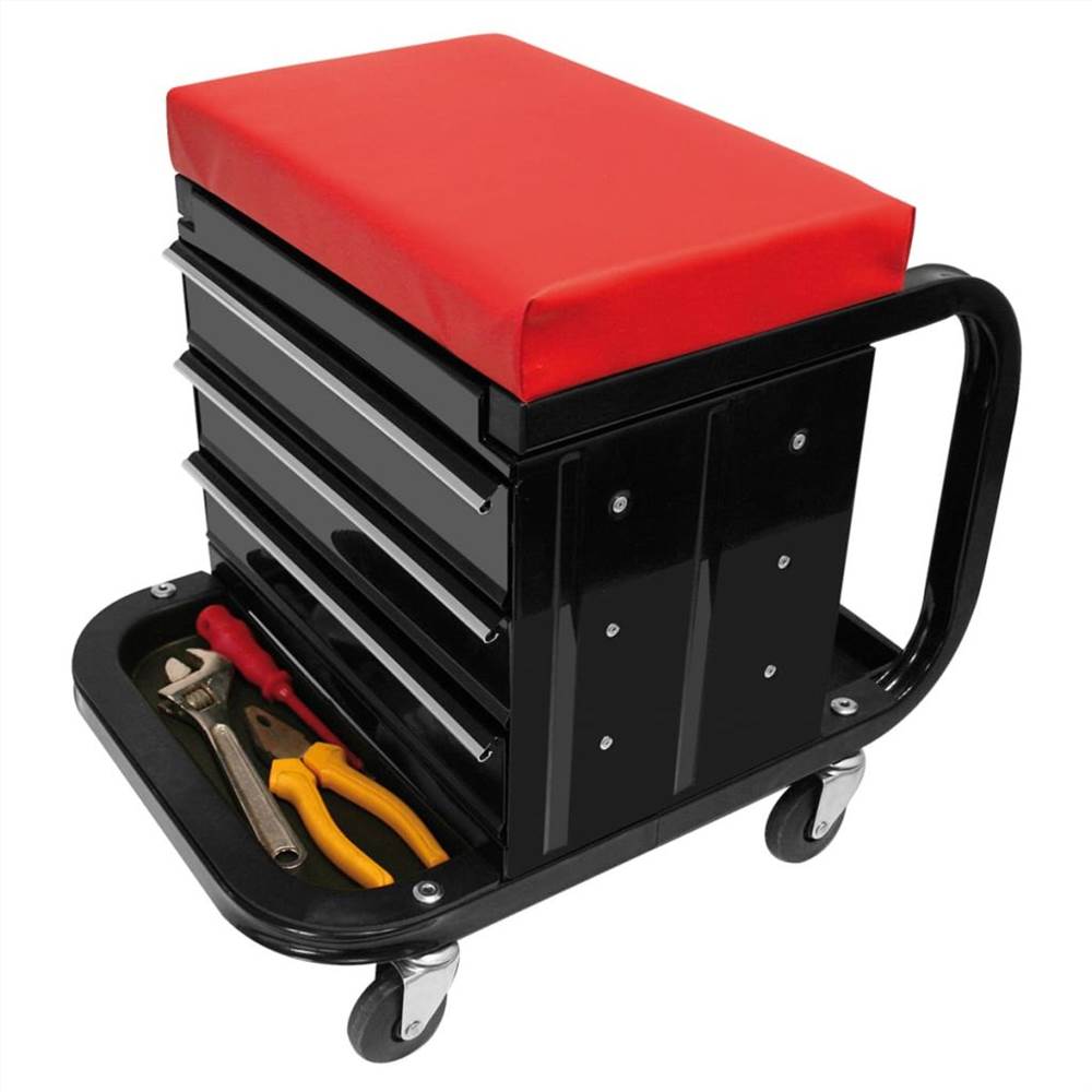ProPlus Mobile Workshop Roller Seat with Storage 580526 ProPlus Mobile Workshop Roller Seat With Storage 580526 -Room ProPlus Mobile Workshop Roller Seat with Storage 580526 448461 1
