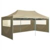 Professional Folding Party Tent With 4 Sidewalls 3x6 M Steel Cream -Room Professional Folding Party Tent with 4 Sidewalls 3x6 m Steel Cream 486136 0