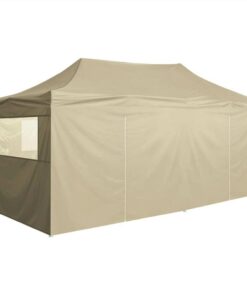 Professional Folding Party Tent With 4 Sidewalls 3x6 M Steel Cream 6 Professional Folding Party Tent With 4 Sidewalls 3x6 M Steel Cream -Room Professional Folding Party Tent with 4 Sidewalls 3x6 m Steel Cream 486136 4