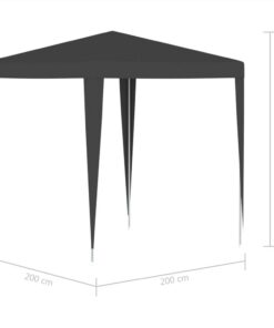 Professional Party Tent 2x2 M Anthracite -Room Professional Party Tent 2x2 m Anthracite 499679 5