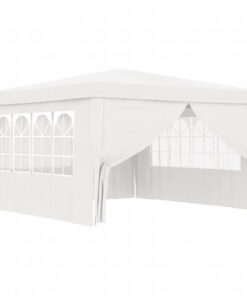 Professional Party Tent With Side Walls 4x4 M White 90 G/m