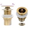 Push Drain Without Overflow Function Gold 6.4x6.4x9.1 Cm -Room Push Drain without Overflow Function Gold 6 4x6 4x9 1 cm 461662 0