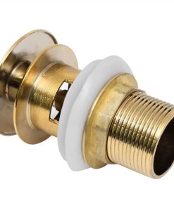Push Drain Without Overflow Function Gold 6.4x6.4x9.1 Cm -Room Push Drain without Overflow Function Gold 6 4x6 4x9 1 cm 461662 5