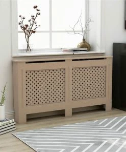 Radiator Cover 152x19x81 Cm MDF