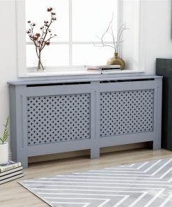 Radiator Cover Anthracite 172x19x81 Cm MDF