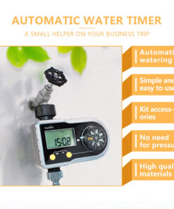 RainPoint ITV101P Digital Sprinkler Timer, Programmable Water Hose Timer, Automatic/Manual Mode, 3 Watering Programs -Room RainPoint ITV101P Digital Sprinkler Timer 509037 4