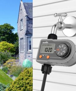 RainPoint ITV101P Digital Sprinkler Timer, Programmable Water Hose Timer, Automatic/Manual Mode, 3 Watering Programs -Room RainPoint ITV101P Digital Sprinkler Timer 509037 5