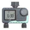 RainPoint ITV205 Digital Sprinkler Timer With 2 Zones, Waterproof Programmable Hose Timer, Rain Delay/Manual/Auto Mode