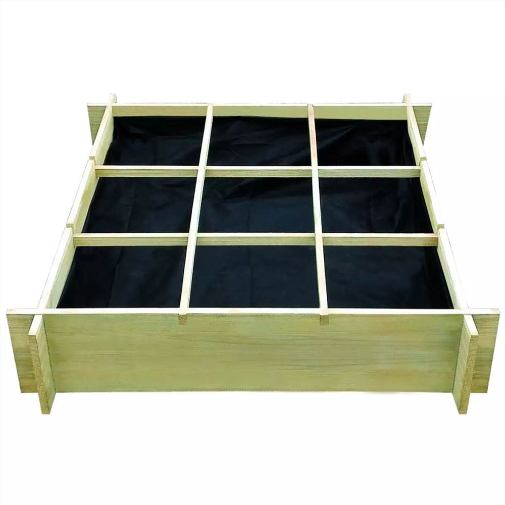 Raised Bed 90x90x20 cm Impregnated Wood Raised Bed 90x90x20 Cm Impregnated Wood -Room Raised Bed 90x90x20 cm Impregnated Wood 449439 1