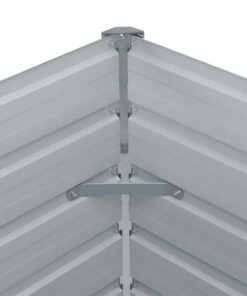 Raised Garden Bed 100x100x45 Cm Galvanised Steel Brown -Room Raised Garden Bed 100x100x45 cm Galvanised Steel Brown 452251 4