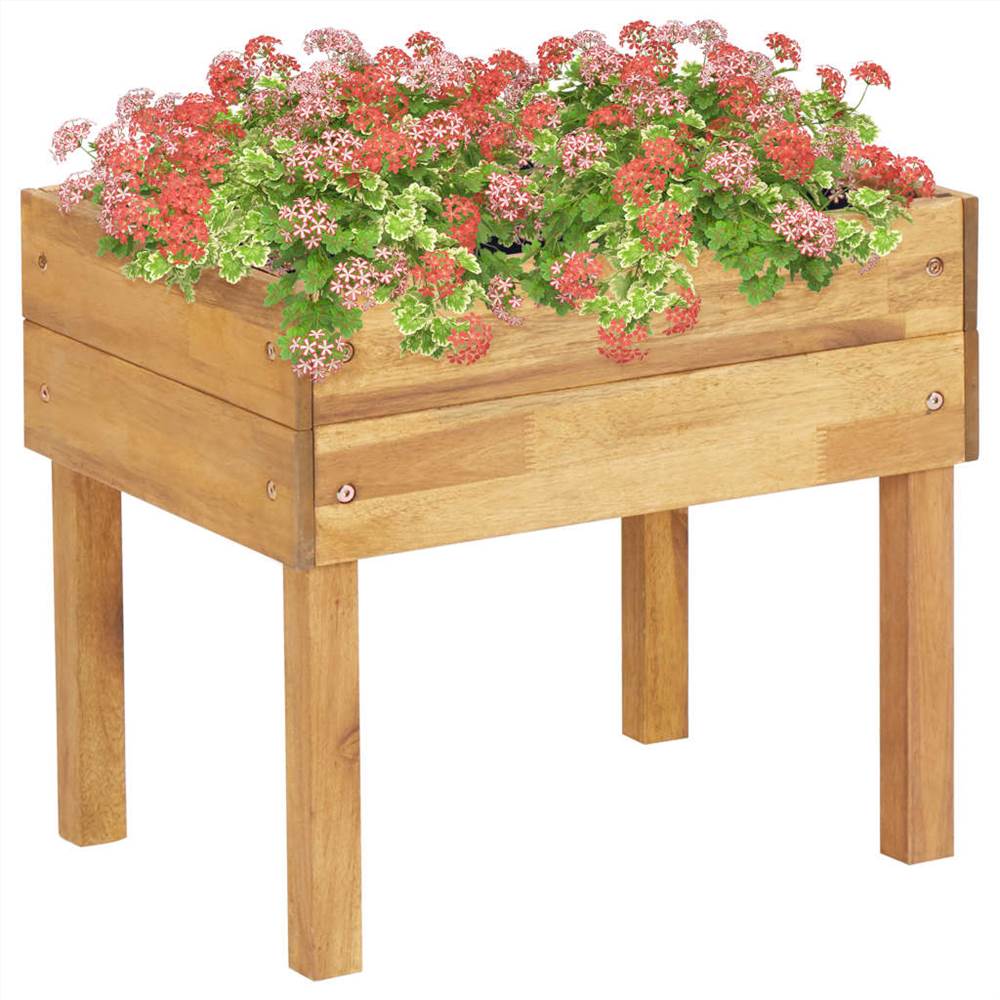 Raised Garden Planter 50x40x45 cm Solid Acacia Wood Raised Garden Planter 50x40x45 Cm Solid Acacia Wood -Room Raised Garden Planter 50x40x45 cm Solid Acacia Wood 448779 0