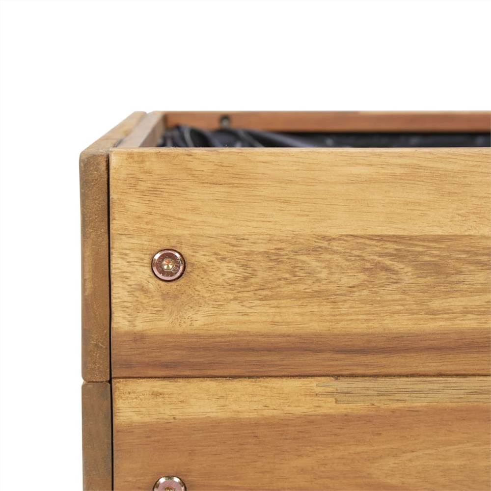 Raised Garden Planter 50x40x45 cm Solid Acacia Wood Raised Garden Planter 50x40x45 Cm Solid Acacia Wood -Room Raised Garden Planter 50x40x45 cm Solid Acacia Wood 448779 5