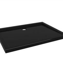 Rectangular ABS Shower Base Tray Black 70x90 Cm -Room Rectangular ABS Shower Base Tray Black 70x90 cm 472622 1