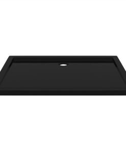 Rectangular ABS Shower Base Tray Black 80x110 Cm -Room Rectangular ABS Shower Base Tray Black 80x110 cm 472614 2