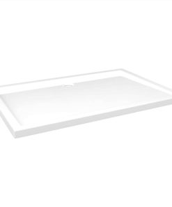 Rectangular ABS Shower Base Tray White 80x120 Cm -Room Rectangular ABS Shower Base Tray White 80x120 cm 474040 1