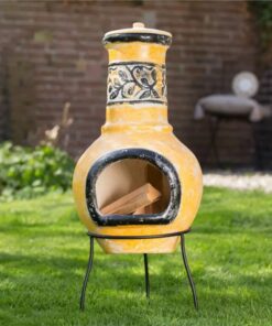 RedFire Fireplace Soledad Clay Yellow/Black 86035 -Room RedFire Fireplace Soledad Clay Yellow Black 86035 485915 1