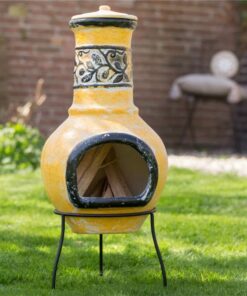 RedFire Fireplace Soledad Clay Yellow/Black 86035 -Room RedFire Fireplace Soledad Clay Yellow Black 86035 485915 2