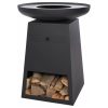 RedFire Garden Barbecue With Wood Storage Onyx 60 Cm Black 2 RedFire Garden Barbecue With Wood Storage Onyx 60 Cm Black -Room RedFire Garden Barbecue with Wood Storage Onyx 60 cm Black 500726 0