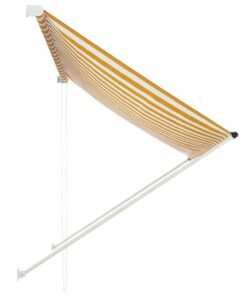 Retractable Awning 200x150 Cm Yellow And White 5 Retractable Awning 200x150 Cm Yellow And White -Room Retractable Awning 200x150 cm Yellow and White 441661 3