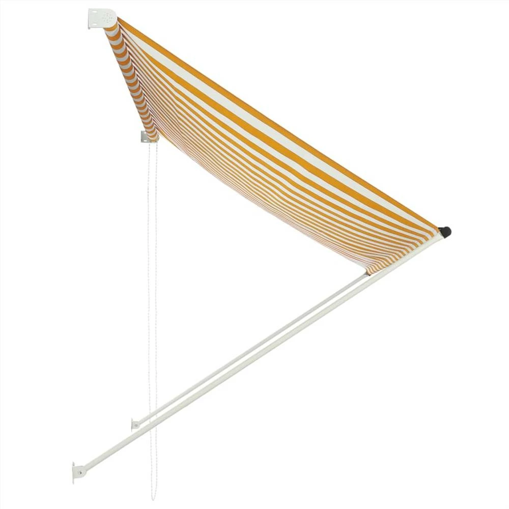 Retractable Awning 200x150 Cm Yellow And White - Image 4