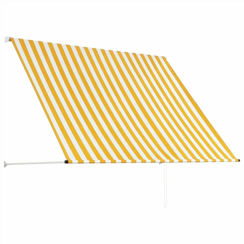Retractable Awning 200x150 Cm Yellow And White - Image 5
