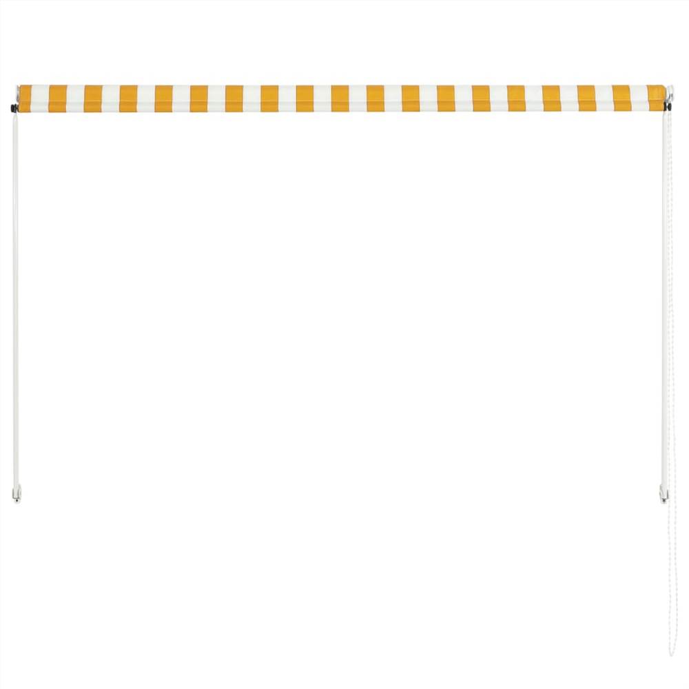 Retractable Awning 200x150 cm Yellow and White Retractable Awning 200x150 Cm Yellow And White -Room Retractable Awning 200x150 cm Yellow and White 441661 5