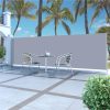 Retractable Side Awning 160 X 500 Cm Grey -Room Retractable Side Awning 160 x 500 cm Grey 452219 0