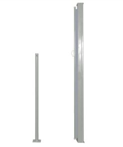 Retractable Side Awning 160 X 500 Cm Grey -Room Retractable Side Awning 160 x 500 cm Grey 452219 2