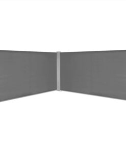 Retractable Side Awning 160x600 Cm Grey -Room Retractable Side Awning 160x600 cm Grey 447396 2