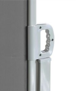 Retractable Side Awning 160x600 Cm Grey -Room Retractable Side Awning 160x600 cm Grey 447396 4