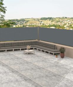 Retractable Side Awning Anthracite 117x1000 Cm