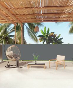 Retractable Side Awning Anthracite 140x1000 Cm