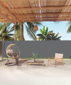 Retractable Side Awning Anthracite 160x1000 Cm