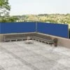 Retractable Side Awning Blue 117x1000 Cm