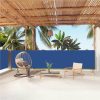 Retractable Side Awning Blue 140x1000 Cm -Room Retractable Side Awning Blue 140x1000 cm 510159 0