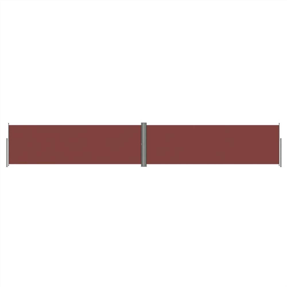 Retractable Side Awning Brown 160x1000 cm Retractable Side Awning Brown 160x1000 Cm -Room Retractable Side Awning Brown 160x1000 cm 510216 1