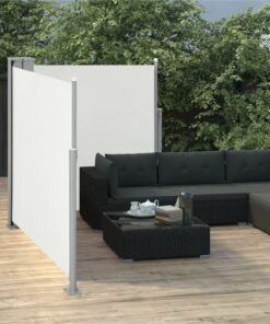 Retractable Side Awning Cream 100x600 Cm 4 Retractable Side Awning Cream 100x600 Cm -Room Retractable Side Awning Cream 100x600 cm 442742 2