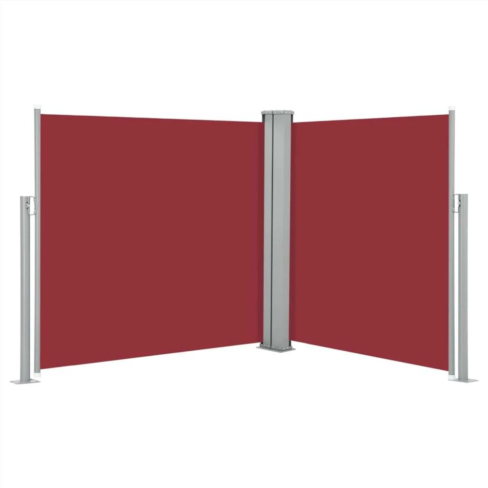 Retractable Side Awning Red 100x600 Cm