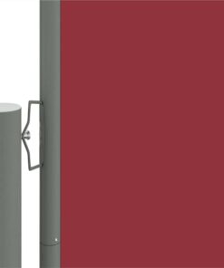 Retractable Side Awning Red 140x1000 Cm 4 Retractable Side Awning Red 140x1000 Cm -Room Retractable Side Awning Red 140x1000 cm 510158 2