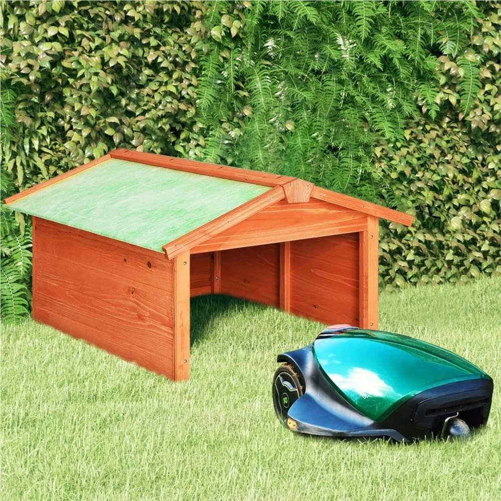 Robotic Lawn Mower Garage 72x87x50 Cm Solid Firwood