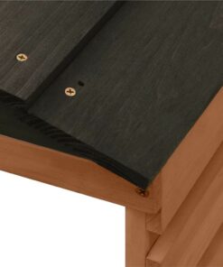 Robotic Lawn Mower Garage Black And Brown 78x74x54 Cm WPC -Room Robotic Lawn Mower Garage Black and Brown 78x74x54 cm WPC 472044 5