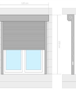 Roller Shutter Aluminium 120x150 Cm Anthracite 4 Roller Shutter Aluminium 120x150 Cm Anthracite -Room Roller Shutter Aluminium 120x150 cm Anthracite 442779 2
